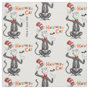 Dr. Seuss   Halloween Kat in de Hoed Stof