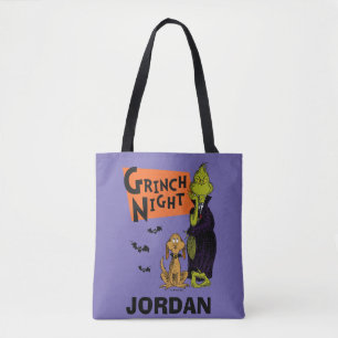 Dr. Seuss Hallowen Grinch Nacht Grafisch Draagtas