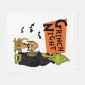 Dr. Seuss | Hallowen Grinch Night Graphic Fleece Deken (Voorkant (Horizontaal))
