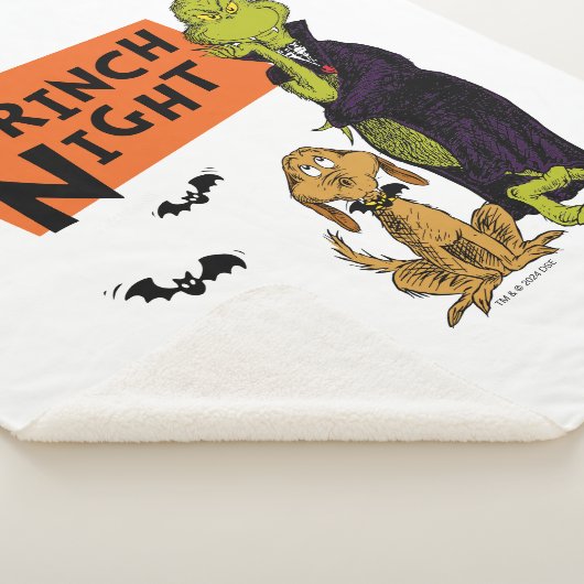 Dr. Seuss | Hallowen Grinch Night Graphic Sherpa Deken (3/4)