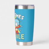 Dr. Seuss | Het eerste ding twee hier komt problem Geïsoleerde Drinkbeker (Achterkant)