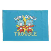 Dr. Seuss | Het eerste ding twee hier komt problem Kussensloop (Achterkant-Rechts)