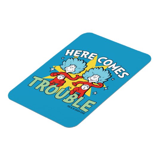 Dr. Seuss | Het eerste ding twee hier komt problem Magneet (Linkerzijde)