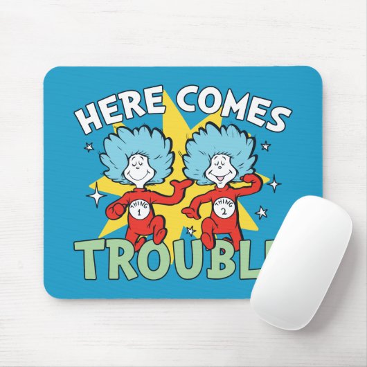 Dr. Seuss | Het eerste ding twee hier komt problem Muismat (Met muis)