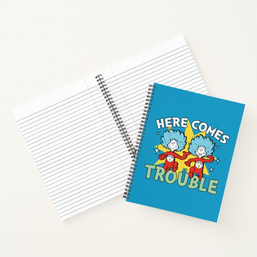 Dr. Seuss | Het eerste ding twee hier komt problem Notitieboek (Binnen)