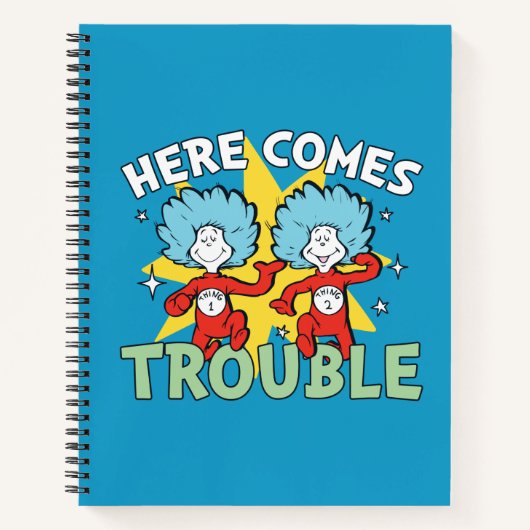 Dr. Seuss | Het eerste ding twee hier komt problem Notitieboek (Voorkant)