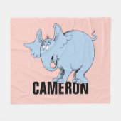 Dr. Seuss | Horton Hears Fleece Deken (Voorkant (Horizontaal))