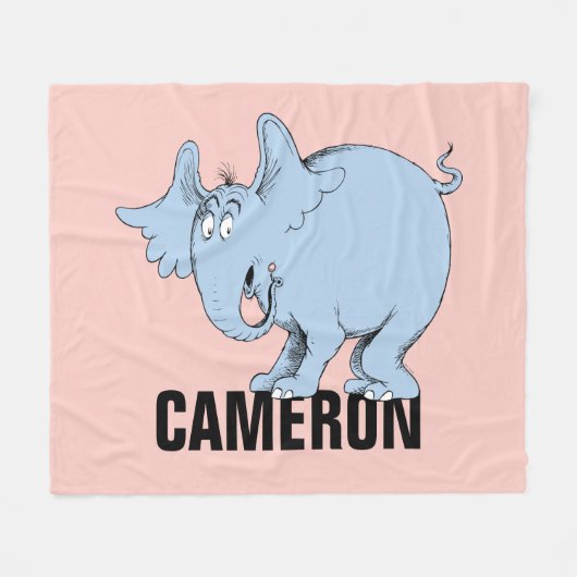 Dr. Seuss | Horton Hears Fleece Deken (Voorkant (Horizontaal))