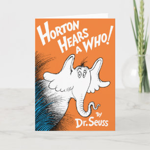 Dr. Seuss Horton hoort een Wie het Boek Kaart