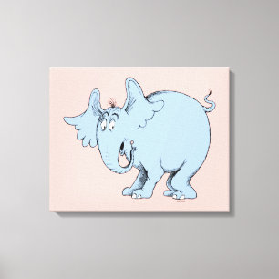 Dr. Seuss Horton hoort Wiezen Canvas Afdruk