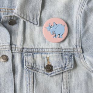 Dr. Seuss Horton hoort Wiezen Ronde Button 5,7 Cm