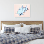 Dr. Seuss | Horton Side Look Canvas Afdruk (Insitu (Slaapkamer))