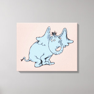Dr. Seuss Horton Zijaanzicht Canvas Afdruk
