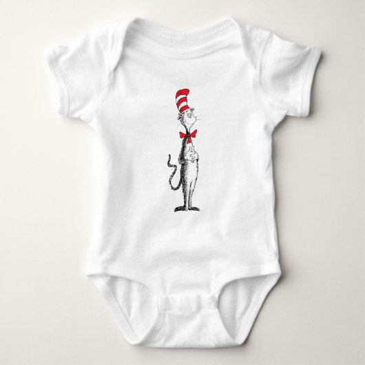Dr. Seuss I Cat in het Pet Staande Tall Romper (Voorkant)