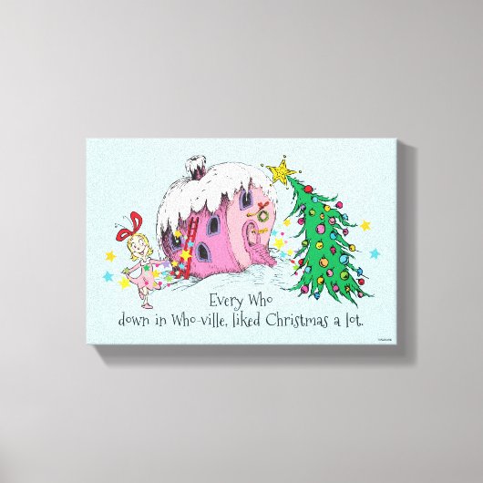 Dr. Seuss | Iedereen in Who-ville Canvas Afdruk (Voorkant)