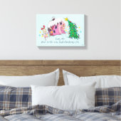 Dr. Seuss | Iedereen in Who-ville Canvas Afdruk (Insitu (Slaapkamer))