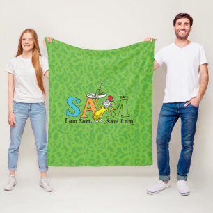 Dr. Seuss Ik ben Sam. Sam ben ik. Fleece Deken