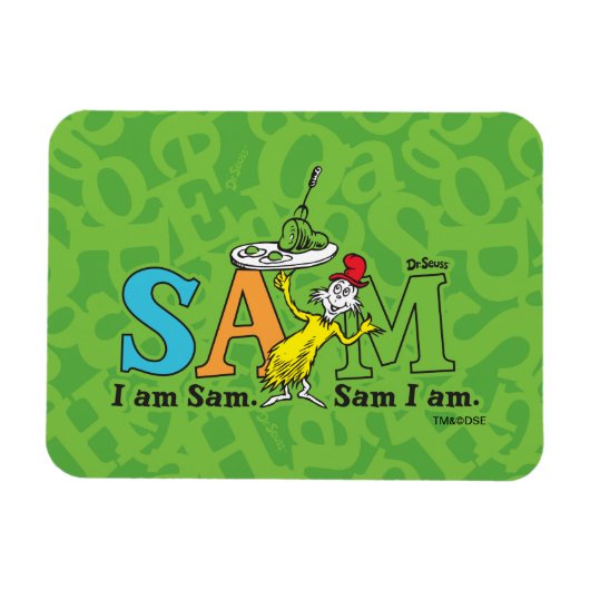 Dr. Seuss | Ik ben Sam. Sam ik ben. Magneet (Horizontaal)