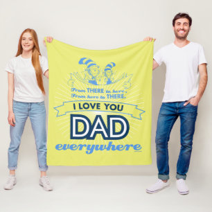 Dr. Seuss   Ik hou van je papa overal Fleece Deken