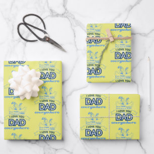Dr. Seuss Ik hou van je papa overal Inpakpapier Vel