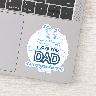 Dr. Seuss   Ik hou van je papa, overal Sticker