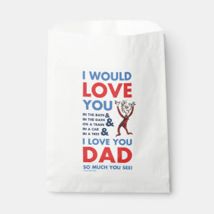 Dr. Seuss Ik hou zo veel van jou papa, zie je Bedankzakje