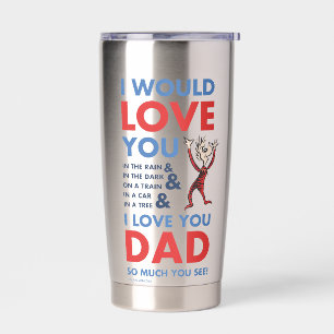 Dr. Seuss   Ik hou zo veel van jou papa zie je Geïsoleerde Drinkbeker