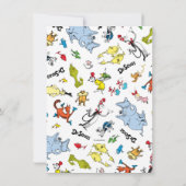 Dr. Seuss Karakter Confetti | Kinderverjaardag Bedankkaart (Achterkant)