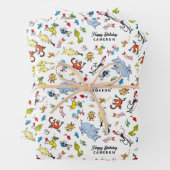 Dr. Seuss Karakter Confetti | Verjaardag kinderen Inpakpapier Vel (In situ)