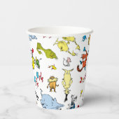 Dr. Seuss Karakter Confetti | Verjaardag kinderen Papieren Bekers (Achterkant)