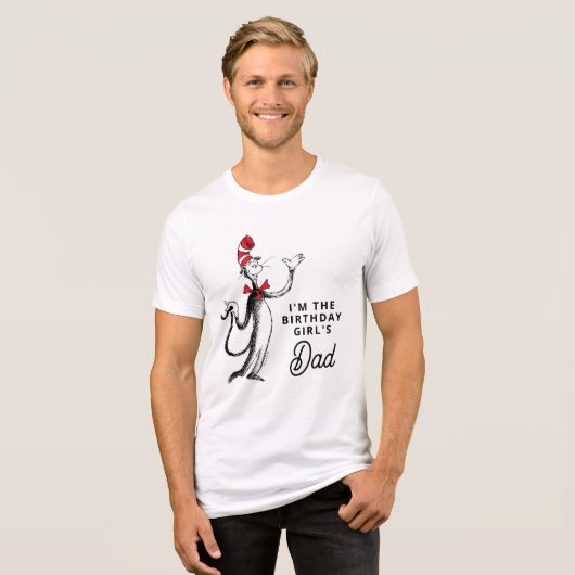 Dr. Seuss Karakter Confetti | Verjaardag kinderen Tri-Blend Shirt (Voorkant volledig)