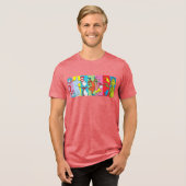 Dr. Seuss | Karakter Segment Tri-Blend Shirt (Voorkant volledig)