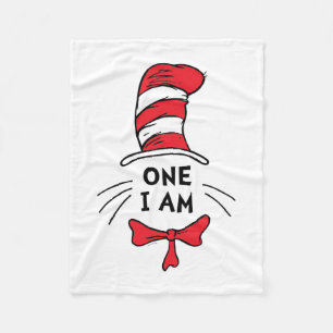 Dr. Seuss Kat in de Hoed - Eén ben ik Fleece Deken