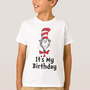 Dr. Seuss Kat in de Hoed Het is mijn verjaardag T-shirt