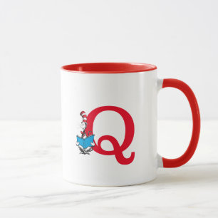 Dr. Seuss Kat in de Hoed - Lezen Monogram Q Mok