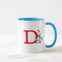 Dr. Seuss Kat in de Hoed, Thing One Monogram D