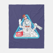 Dr. Seuss | Kat in de Maan Outer Space Graphic Fleece Deken (Voorkant)