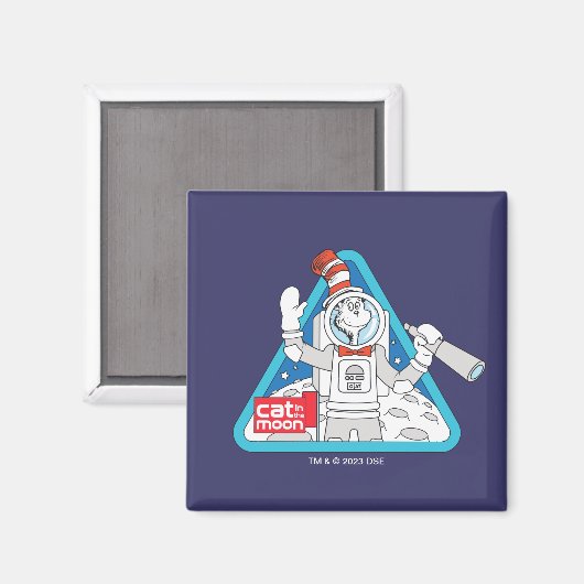Dr. Seuss | Kat in de Maan Outer Space Graphic Magneet (Voorkant / Achterkant)