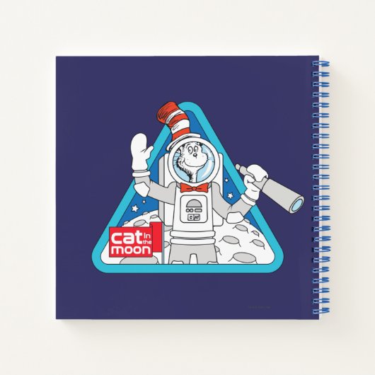 Dr. Seuss | Kat in de Maan Outer Space Graphic Notitieboek (Achterkant)