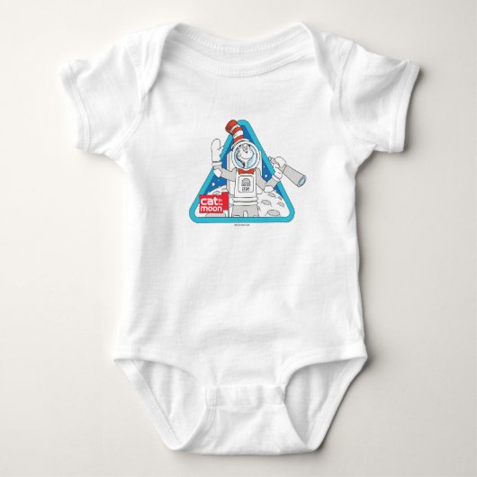 Dr. Seuss | Kat in de Maan Outer Space Graphic Romper (Voorkant)