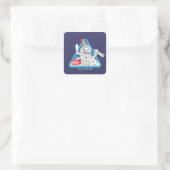 Dr. Seuss | Kat in de Maan Outer Space Graphic Vierkante Sticker (Tas)