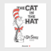 Dr. Seuss| Kat in het Pet-boek Sticker (Vel)