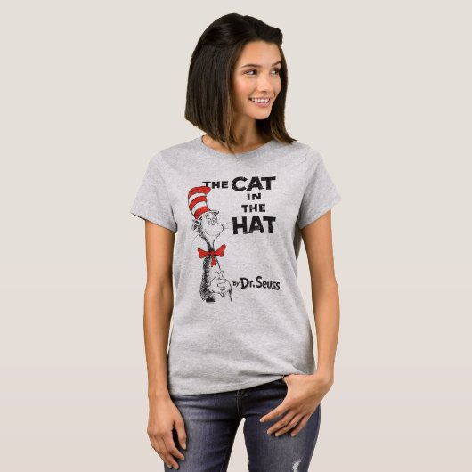 Dr. Seuss| Kat in het Pet-boek T-shirt (Voorkant volledig)