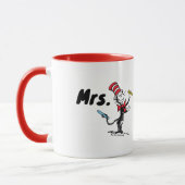 Dr. Seuss | Kat in het Pet Getrokken Naam Mok (Links)