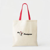 Dr. Seuss | Kat in het Pet Getrokken Naam Tote Bag (Voorkant)