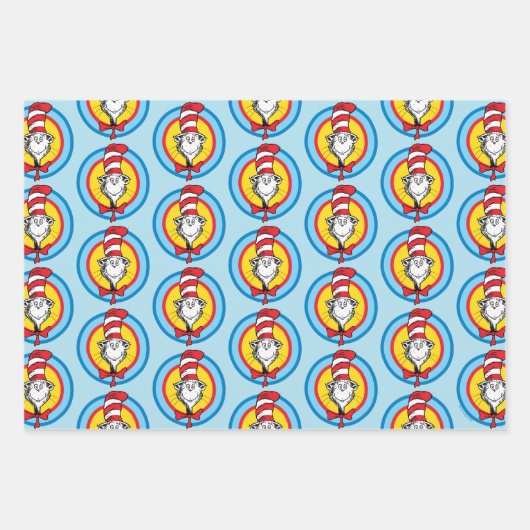 Dr. Seuss | Kat in het Pet Hoofd Graphic Inpakpapier Vel (Voorkant 2)