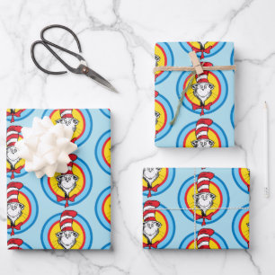 Dr. Seuss   Kat in het Pet Hoofd Graphic Inpakpapier Vel