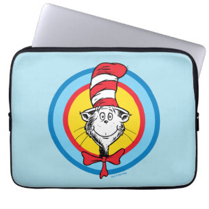 Dr. Seuss   Kat in het Pet Hoofd Graphic Laptop Sleeve
