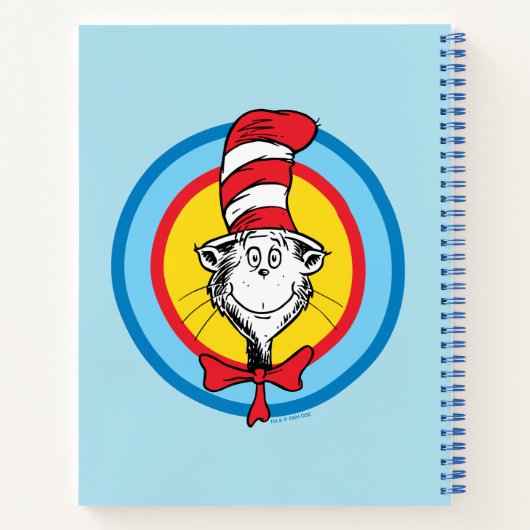 Dr. Seuss | Kat in het Pet Hoofd Graphic Notitieboek (Achterkant)