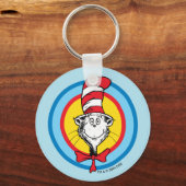 Dr. Seuss | Kat in het Pet Hoofd Graphic Sleutelhanger (Achterkant)